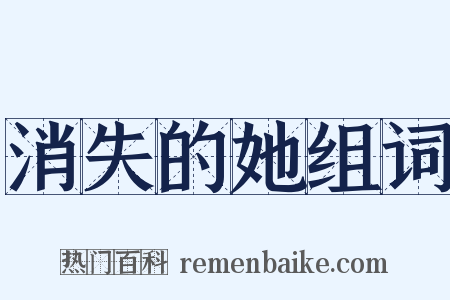 消失的她组词是什么意思的图片